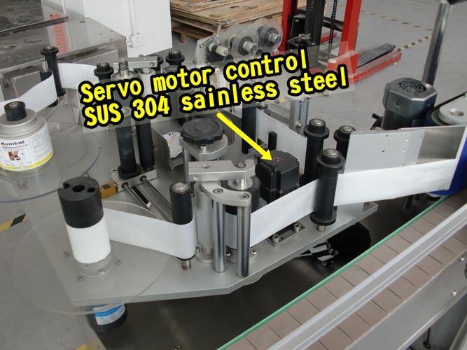 Machine à étiqueter automatique double face de chapeau de 5 gallons pour l'auto-adhésif d'autocollant