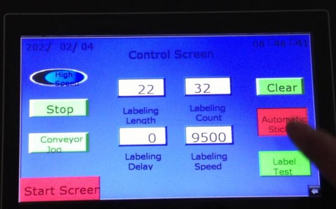 L'objet détecte la machine à étiqueter automatique double face d'autocollant d'oeil magique avec le plateau tournant