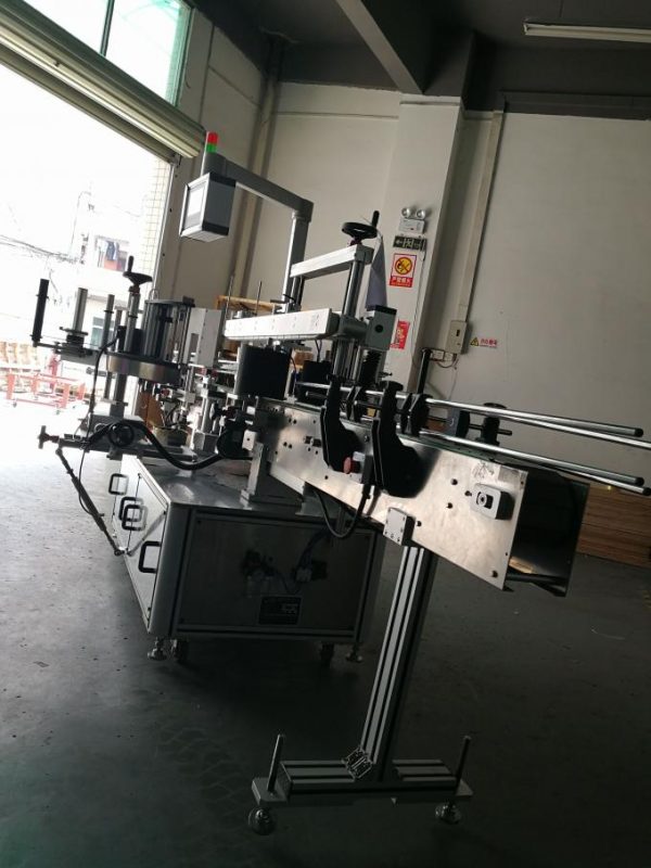 Enveloppe à grande vitesse autour de la machine à étiquettes pour la bouteille ovale 220V