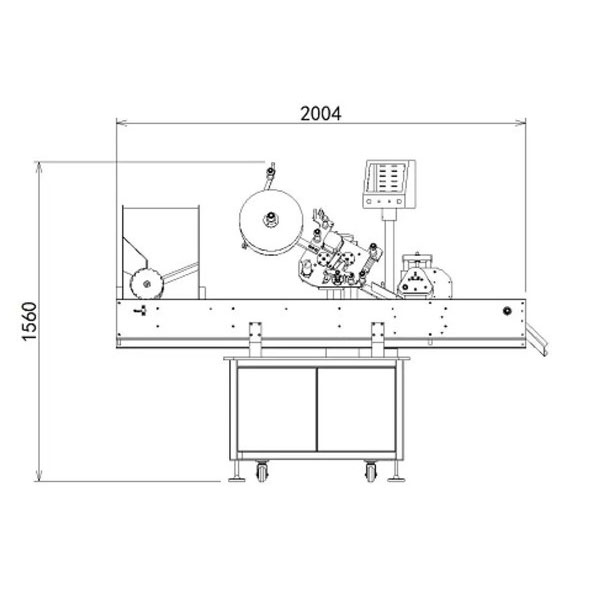 Étiqueteuse de fioles entièrement automatique à grande vitesse pour petite bouteille