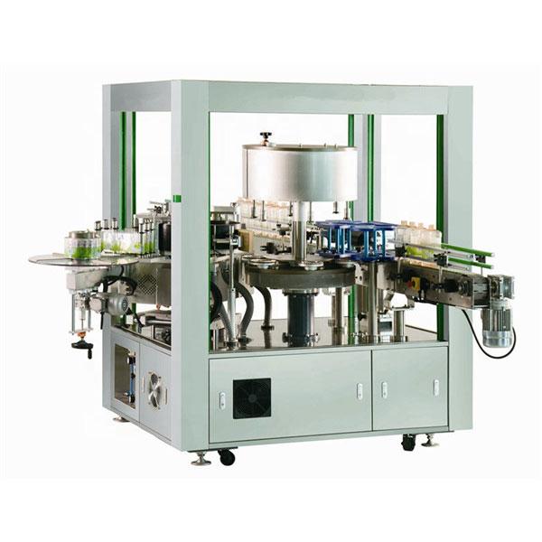 Machine d'étiqueteuse rotative avant et arrière