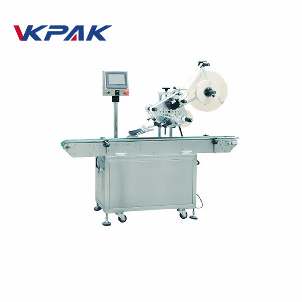 Machine d'étiquetage auto-adhésive pour la face supérieure de la brique de glace