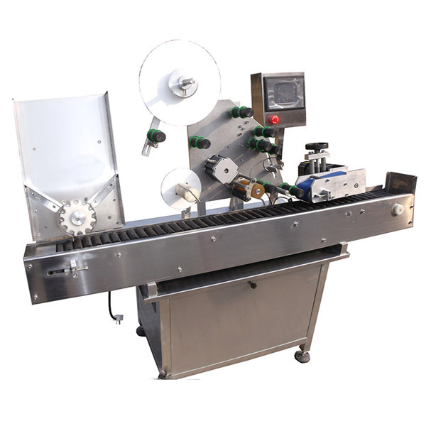 Petite machine à étiquettes ronde d'autocollant de fiole de bouteille avec le plateau tournant