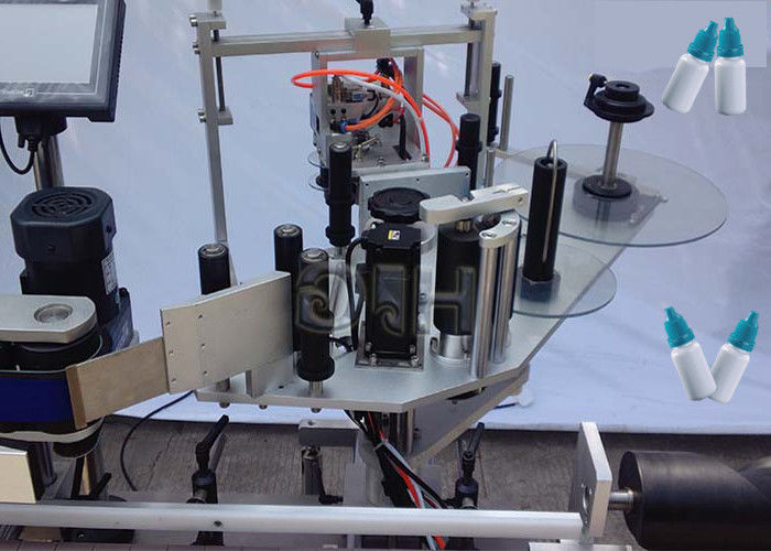 Machine d'étiquetage de bouteille ronde d'autocollant vertical de côtés supérieur / inférieur de la Chine avec le fournisseur automatique