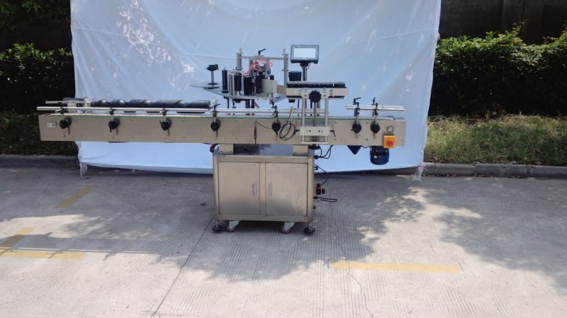 Chine Machine d'étiquetage automatique de bouteilles rondes pour colle non sèche, caisse en bois / étiqueteuse d'emballage d'exportation pour le fournisseur CE