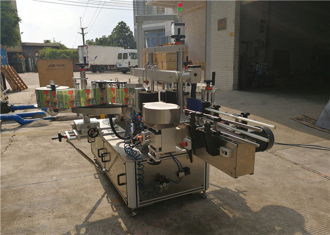 Machine à étiqueter double face pour bouteilles plates pour étiquettes transparentes sans bulles